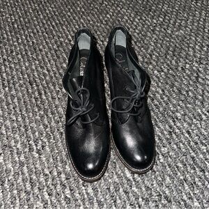 Cole Haan Black Lace Up Boots